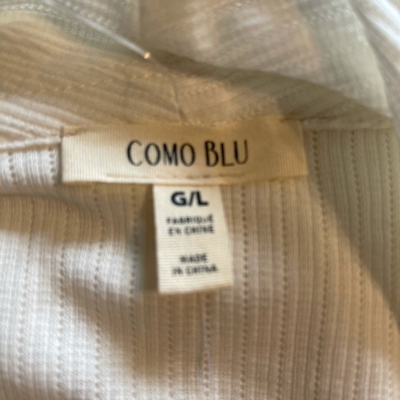 Como Blu light weight cardigan size large NWT - Picture 6 of 8